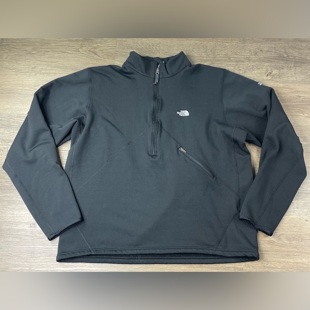 THE NORTH FACE MENS BLACK FLIGHT SERIES 1/2 ZIP PULLOVER FLEECE SWEATSHIRT, XXL